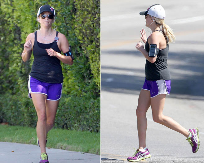 Reese Witherspoon Pilih Jogging Ketimbang Berlatih di Gym